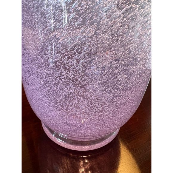 Vintage Beranek/Skrydlovice Glassworkds Bubble Style Large Vase Hand Blown - Picture 6 of 9